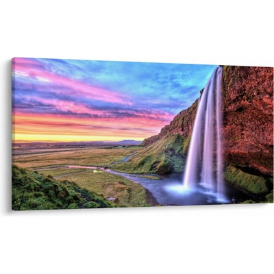 Obraz - Vodopád Seljalandsfoss, jednodielne 120x70 cm