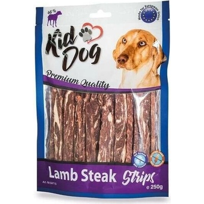 KidDog Jehněčí steak v proužku 250 g