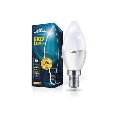 ETA EKO LEDka sviečka 4W, E14, neutrálna biela ETAC37W4NW01