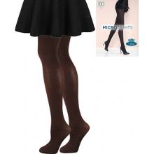 Lady B MICRO TIGHTS 100 DEN Dámske silné pančuchové nohavice chocolate