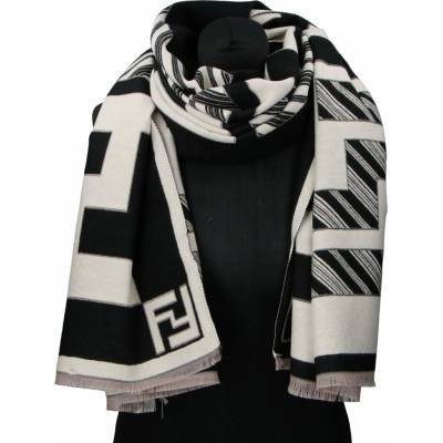 CASHMERE zimní dámská šála Klarisa černá
