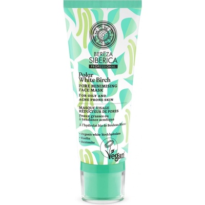 Natura Siberica Polární bílá bříza Maska na minimalizaci pórů 100 ml