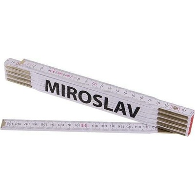 Kola Pirkl Metr skládací 2m MIROSLAV Profi bílý dřevo
