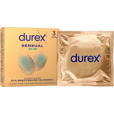 Durex Sensual Slim Close Fit 3 ks