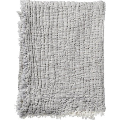 Klippan Švédsko bavlna DUO grey Světle šedá deka 130x170
