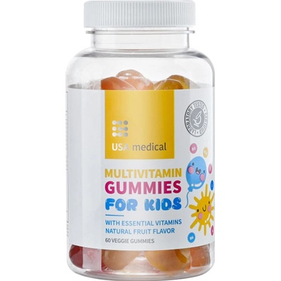 USA medical Multivitamin Gummies For kids Natural Fruit Flavor 60 Gummies