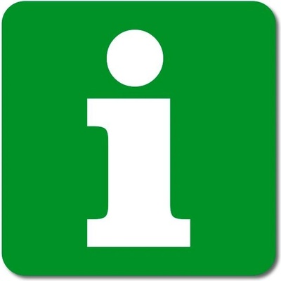 A-Z Reklama CZ Informační symbol - Informace - Samolepka – kód ET12INFOR1004