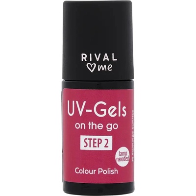 RIVAL Loves Me Lak na nehty UV gel 14 flamingo sunrise