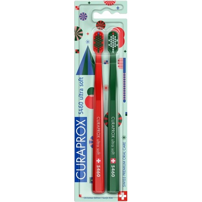 Curaprox CS 5460 Ultrasoft Vianočná edícia zubná kefka 2 ks