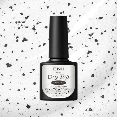 ENII NAILS Dry Top Ceramic EGG bezvýpotkový vrchní lak 10 ml