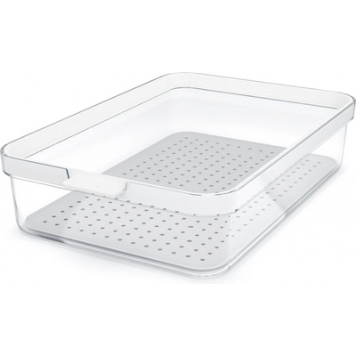 Rotho CAUMA Organizér do chladničky, 6,2 × 18,4 × 28,2 cm, 2,6 l, plast, 1053701100