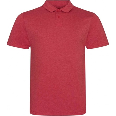 Pánská polokošile s krátkým rukávem tri-BLEND žíhaná červená