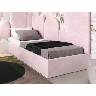 AMI Nábytek Velvet Kids Line Box s roštem a úložným prostorem růžová