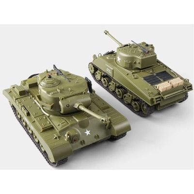 IQ models RC Súbojové tanky M4A3 Sherman a M26 Pershing RTR 1:30