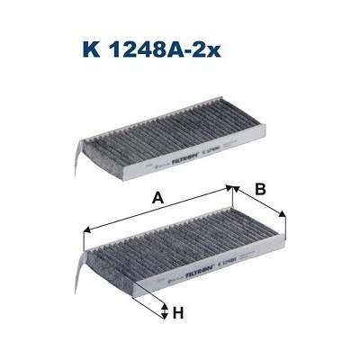 FILTRON Filter vnútorného priestoru K 1248A-2x