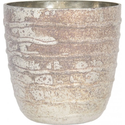 Skleněný svícen na čajovou svíčku Ondine - Ø 13*13 cm - Clayre & Eef