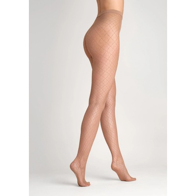 Punčocháče s nepravidelnou vazbou Charly G005 beige