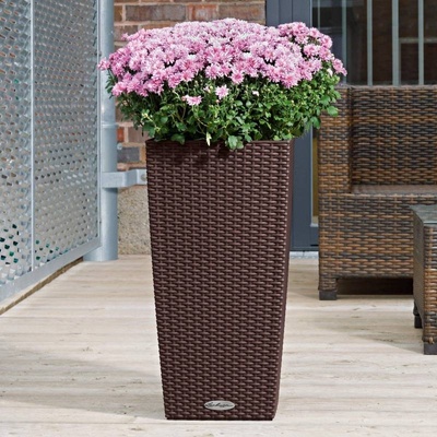 Lechuza Květináč Cubico Cottage Mokka 40 cm – Hledejceny.cz