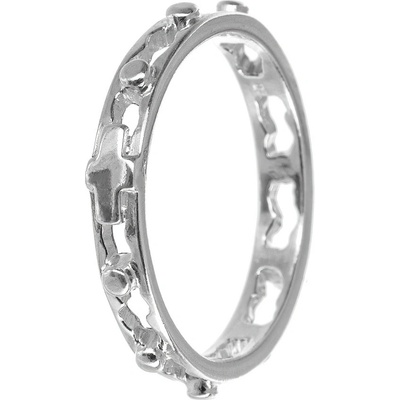 Argento strieborný prsteň ruženec 72697