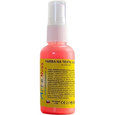 Artemiss Farba na textil v spreji 74 neón červená 100 g