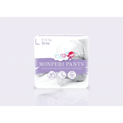 Monperi Plienkové nohavičky Pants L 8-13 kg 20 ks