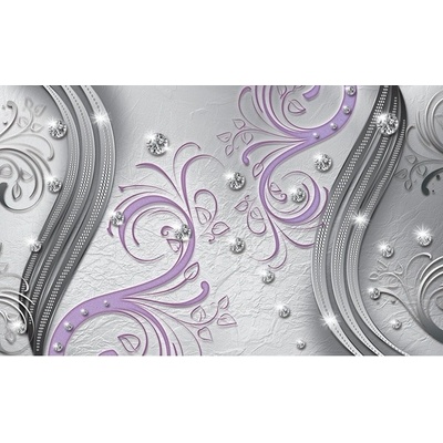 Preinterier FT4616 Fototapeta na stenu Fialovo diamantový ornament vlies 104cm x 70cm