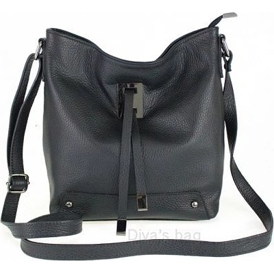 Kabelka Sydney crossbody kožená čierna