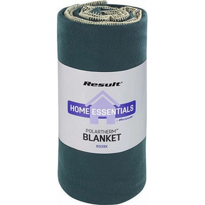 Result Winter Essentials Jemná rychleschnoucí flísová deka s úpravou proti plstnatění Zelená lesní 175x140 RT39