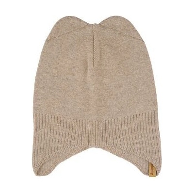 Vlnka dětská vlněná čepice Extrafine merino s kašmírem hnědá