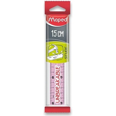 Maped Study Unbreakable 245310 pravítko 15 cm mix barev