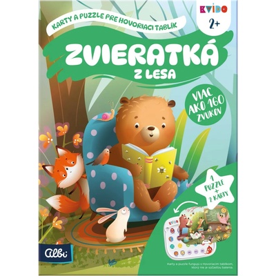Albi Kvído - Zvieratká z lesa - karty a puzzle pre Hovoriaci tablík