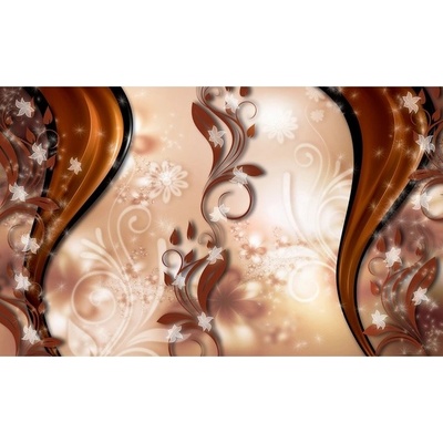 Preinterier FT3618 Fototapeta na stenu Oranžový ornament vlies 104cm x 70cm