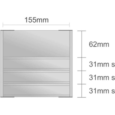 Triline Dc122/BL Design Classic nástenná tabuľa 155 x 155 mm