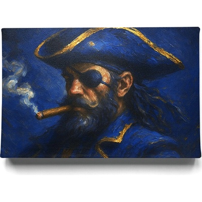 KRAFTHOUSE.EU Zlatý Pirát – obraz na plátně Premium Canvas | 100% bavlna | Různé rozměry Velikost: 60 x 40 cm Zlatý Pirát – Luxusní obraz na plátně pro moderní interiér | 100% bavlna | Různé rozměry