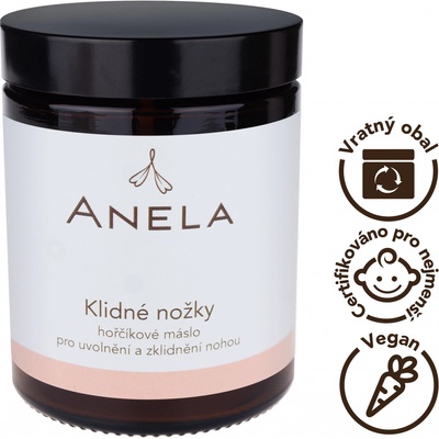 Anela Klidné nožky hořčíkové máslo pro uvolnění a zklidnění nohou 180 ml – Hledejceny.cz