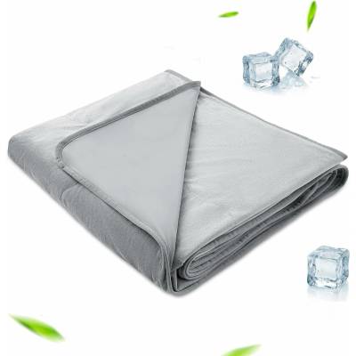 Winthome oboustranná chladicí deka šedá 150x200