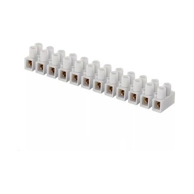 EMOS Svorkovnica 12×10,0 mm biela, 10ks 3146000600