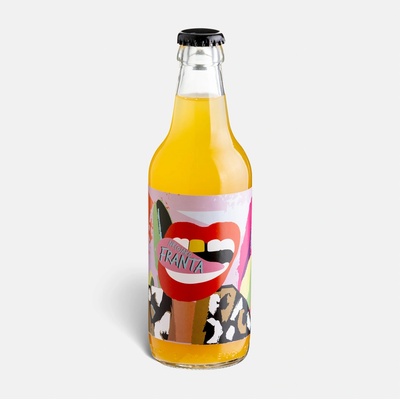 Něcojako Franta limonáda s příchutí mandarinky a marakuji 330 ml