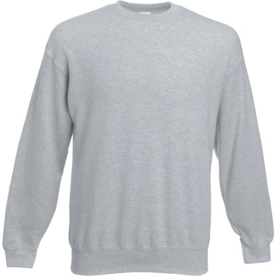 Fruit of the Loom mikina Classic Set-In Sweat melír šedá – Hledejceny.cz