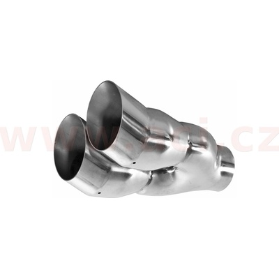 FENNO koncovka výfuku nerez. kulatá dvojitá, DTM, průměr tr. 58 mm, konc. 2x76 mm, d=200 mm – Hledejceny.cz