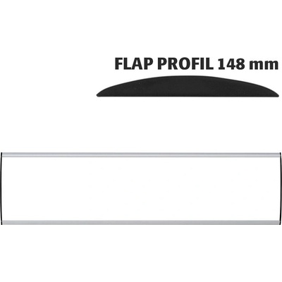A-Z Reklama CZ Orientační nástěnná tabulka 148 × 650 mm - Flap Profil – kód UDS148NA65
