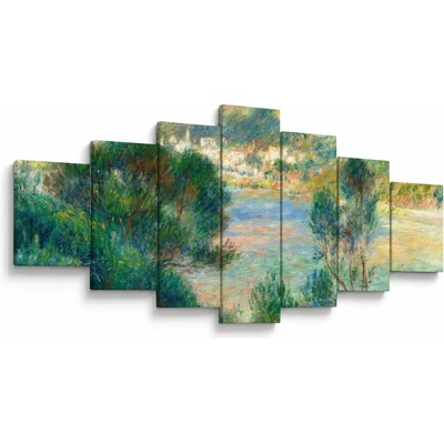 Obraz - Auguste Renoir, View of Monte Carlo from Cap Martin, reprodukcia, sedemdielne 210x100 cm