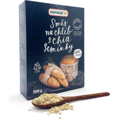 Nominal Směs na chléb s chia semínky 0,5 kg – Hledejceny.cz