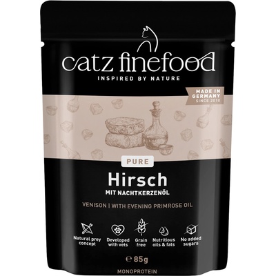 catz finefood Pure Pouch jelení 8 x 85 g