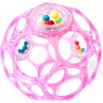 OBALL Hračka Rattle 10cm růžová