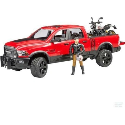 Bruder Auto RAM 2500 Power Wagon a motorka