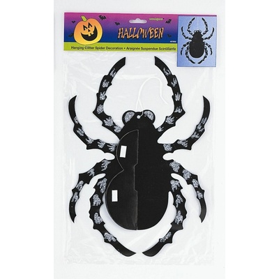 UNIQUE Dekorace pavouk HALLOWEEN 35 cm