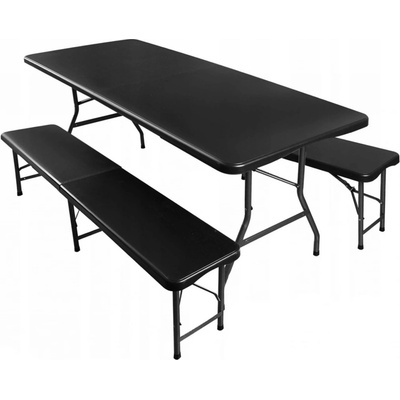 Gardlov 17966 Pivní set plastový skládací 180 cm černý – Hledejceny.cz