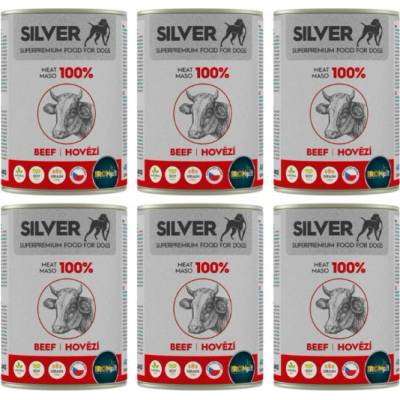 IRONpet Silver Dog Hovězí 100% masa 6 x 400 g