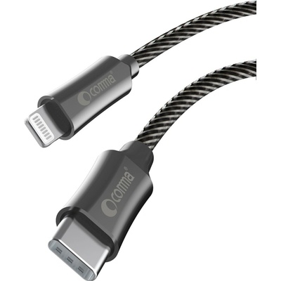 TelForceOne GSM177520 Comma MFi USB-C - Lightning 3A 1.5m sivý